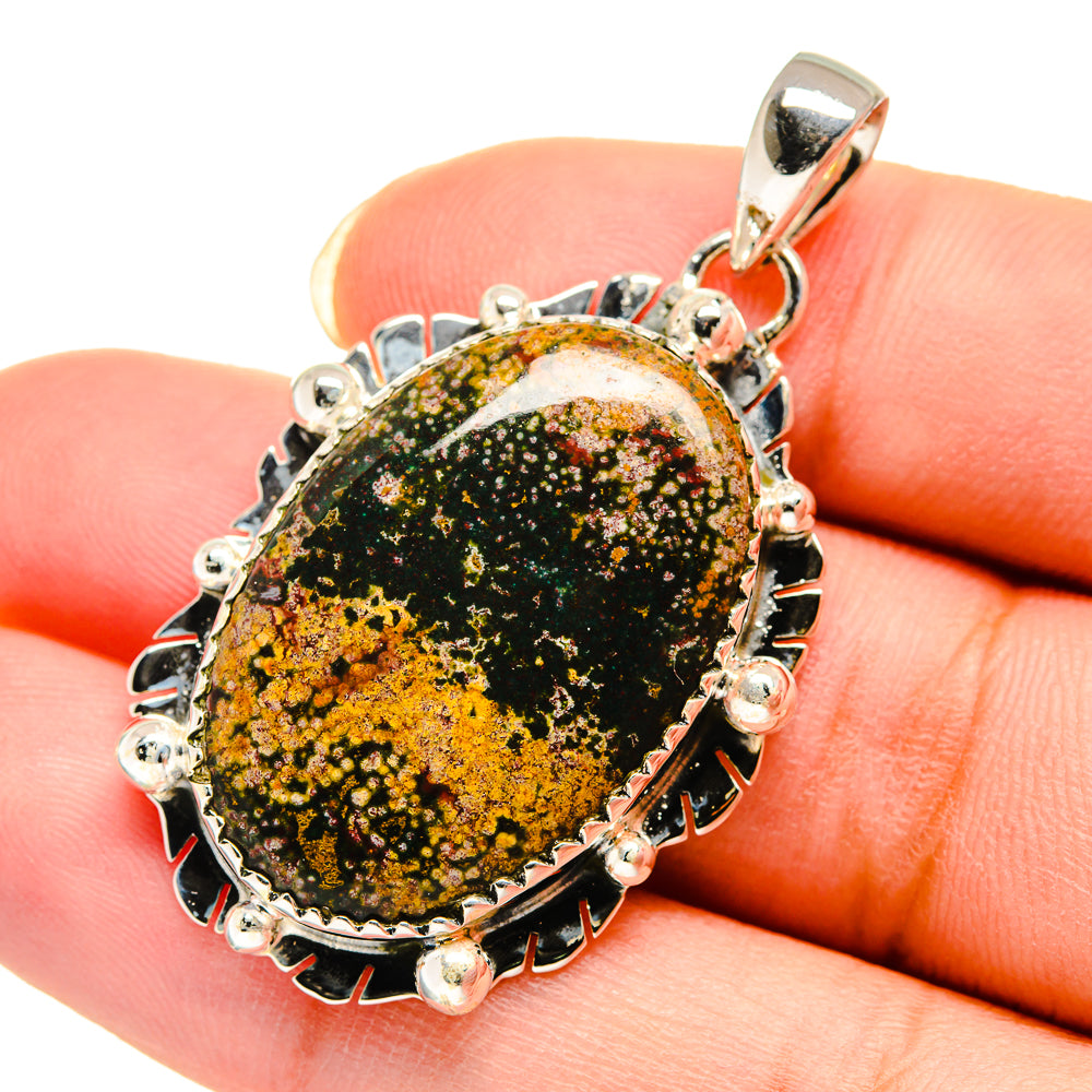 Ocean Jasper Pendants handcrafted by Anasilvercos - PD12288