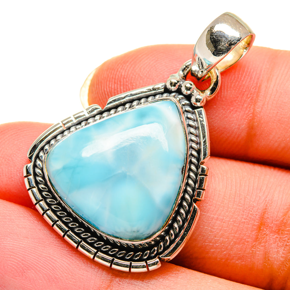 Larimar Pendants handcrafted by Anasilvercos - PD12292