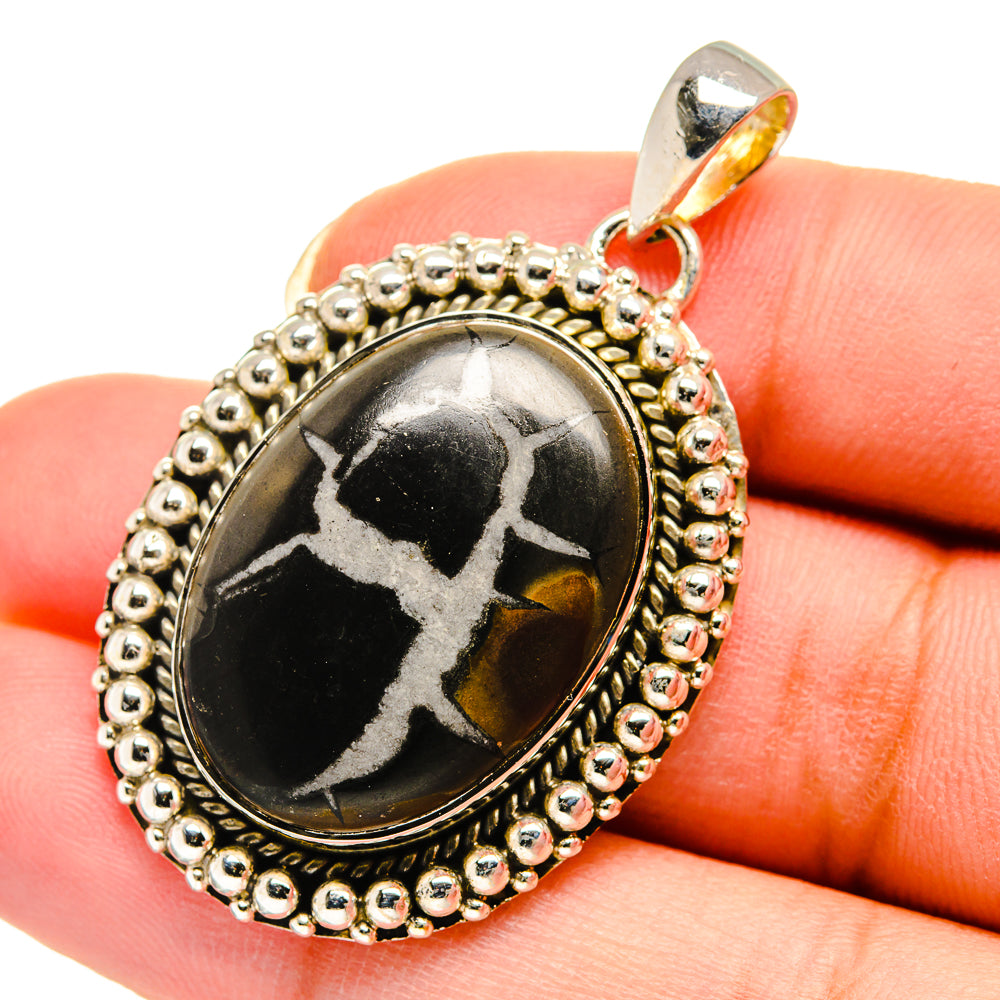 Septarian Geode Pendants handcrafted by Anasilvercos - PD12301