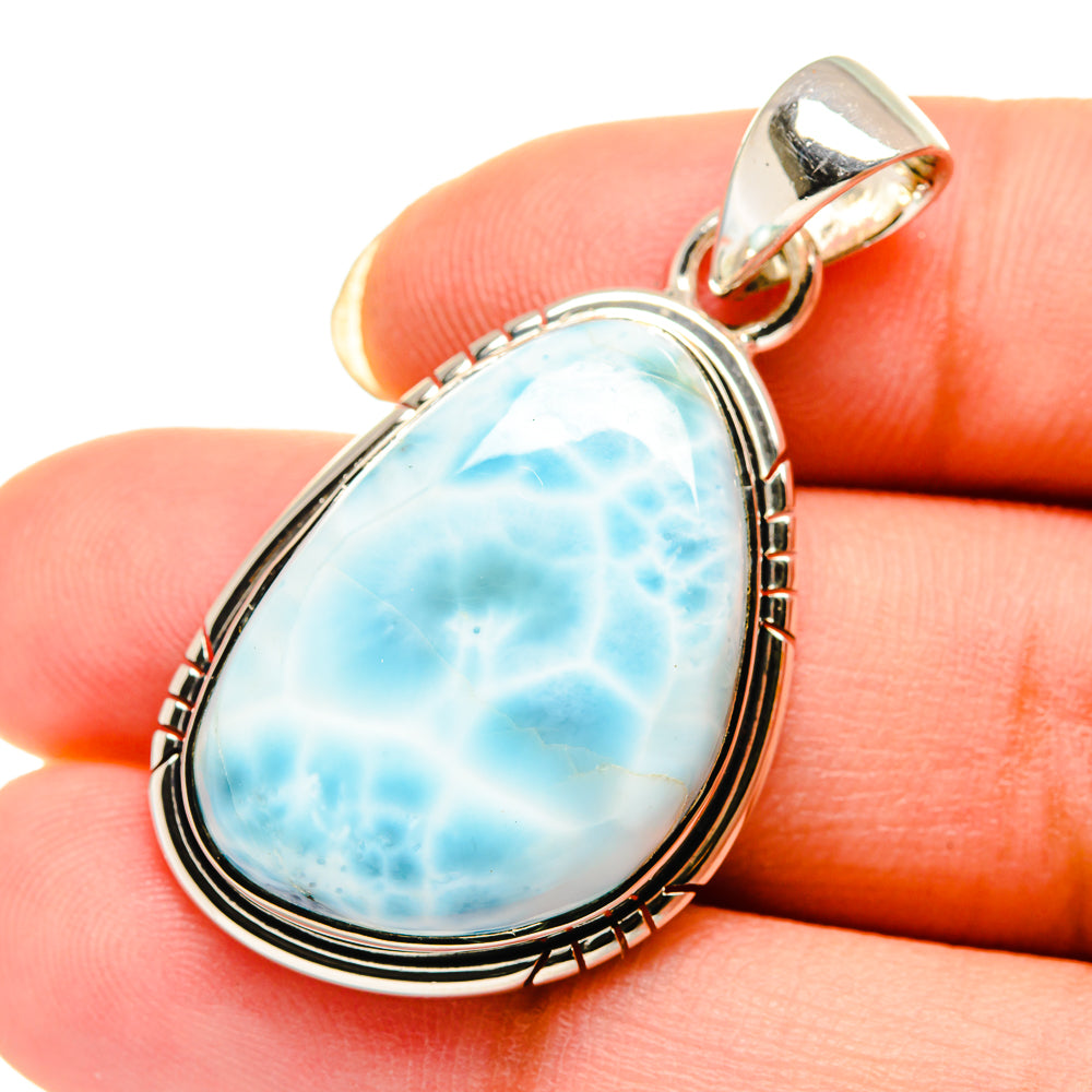 Larimar Pendants handcrafted by Anasilvercos - PD12302