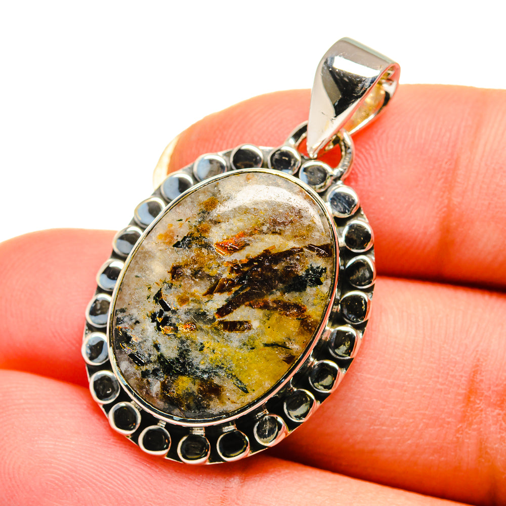 Astrophyllite Pendants handcrafted by Anasilvercos - PD12303