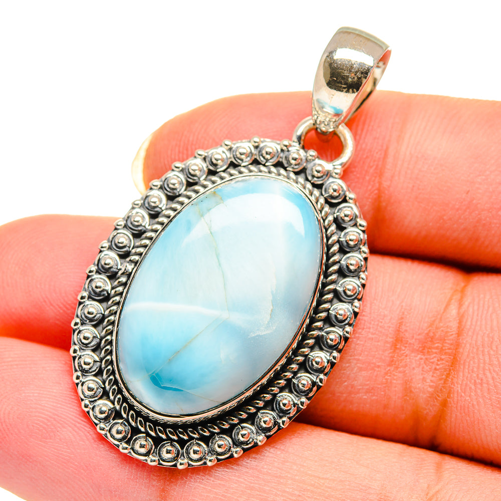 Larimar Pendants handcrafted by Anasilvercos - PD12304