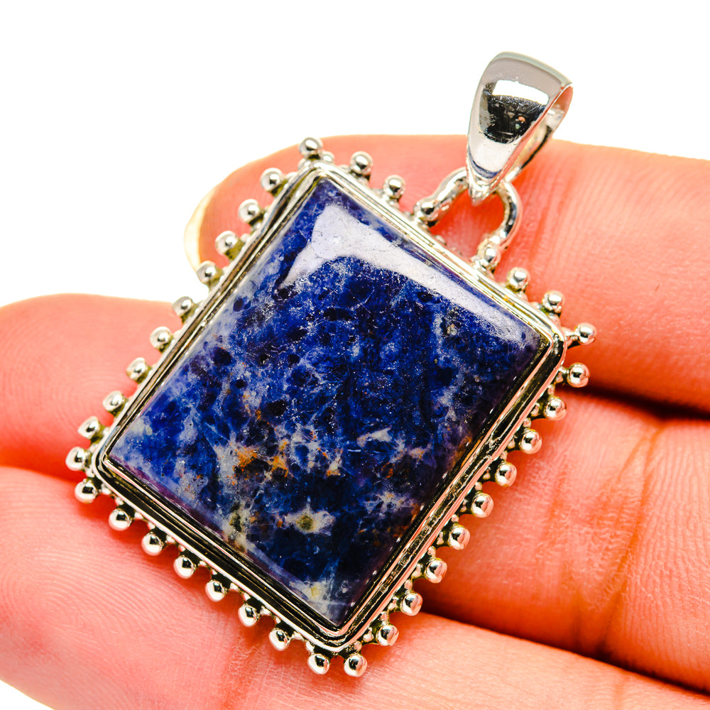 Sodalite Pendants handcrafted by Anasilvercos - PD12309