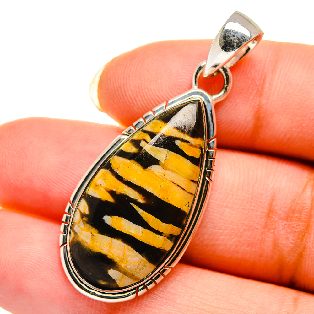 Peanut Wood Jasper Pendants handcrafted by Anasilvercos - PD12316