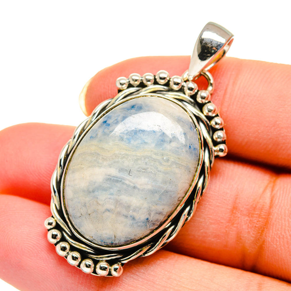 Blue Scheelite Pendants handcrafted by Anasilvercos - PD12322