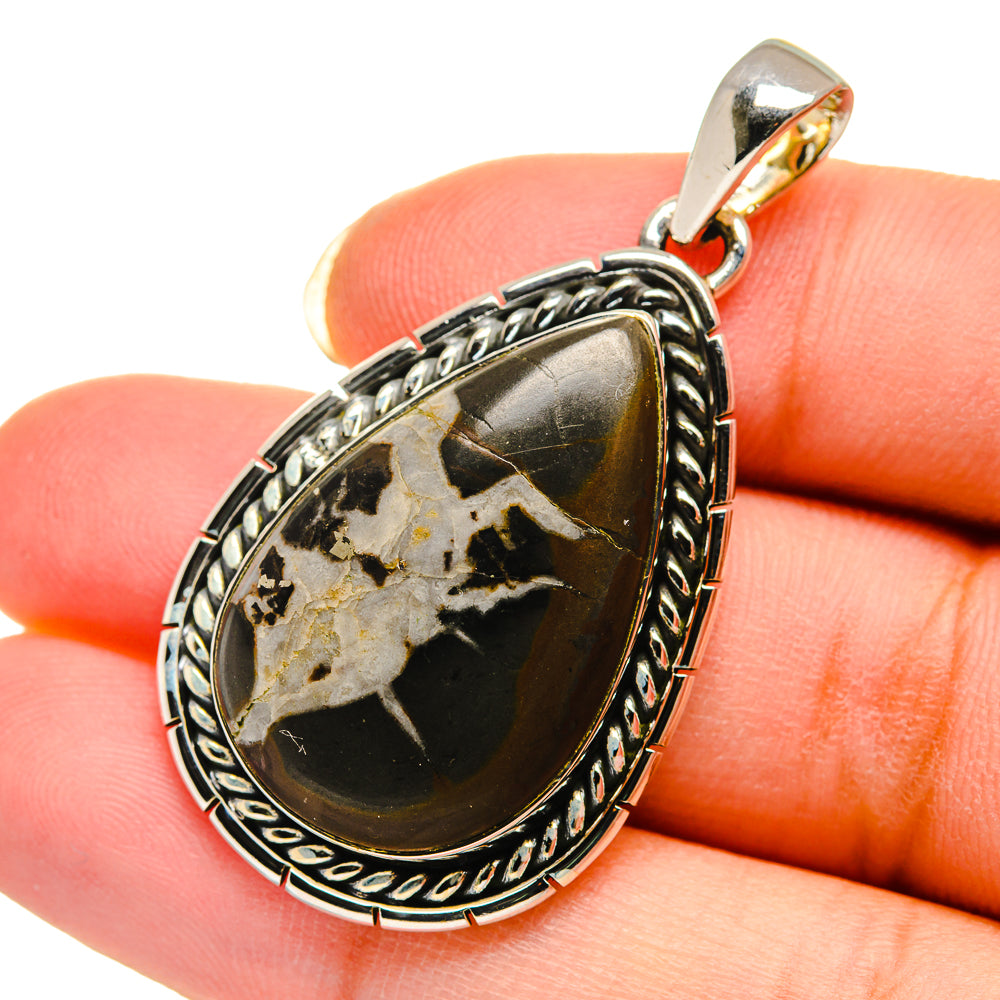 Septarian Geode Pendants handcrafted by Anasilvercos - PD12323