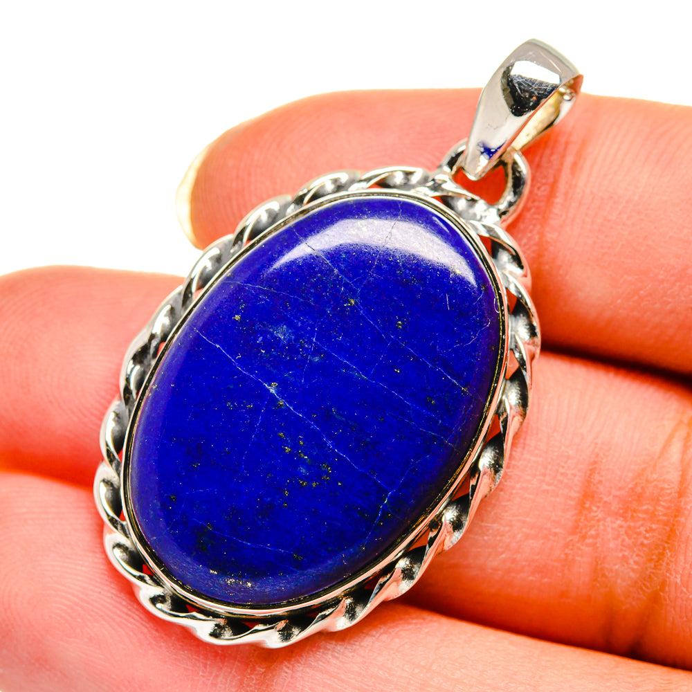 Lapis Lazuli Pendants handcrafted by Anasilvercos - PD12343