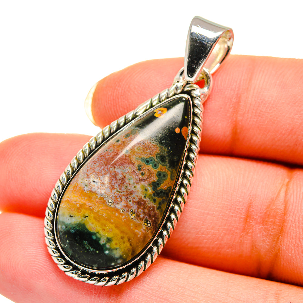 Ocean Jasper Pendants handcrafted by Anasilvercos - PD12350