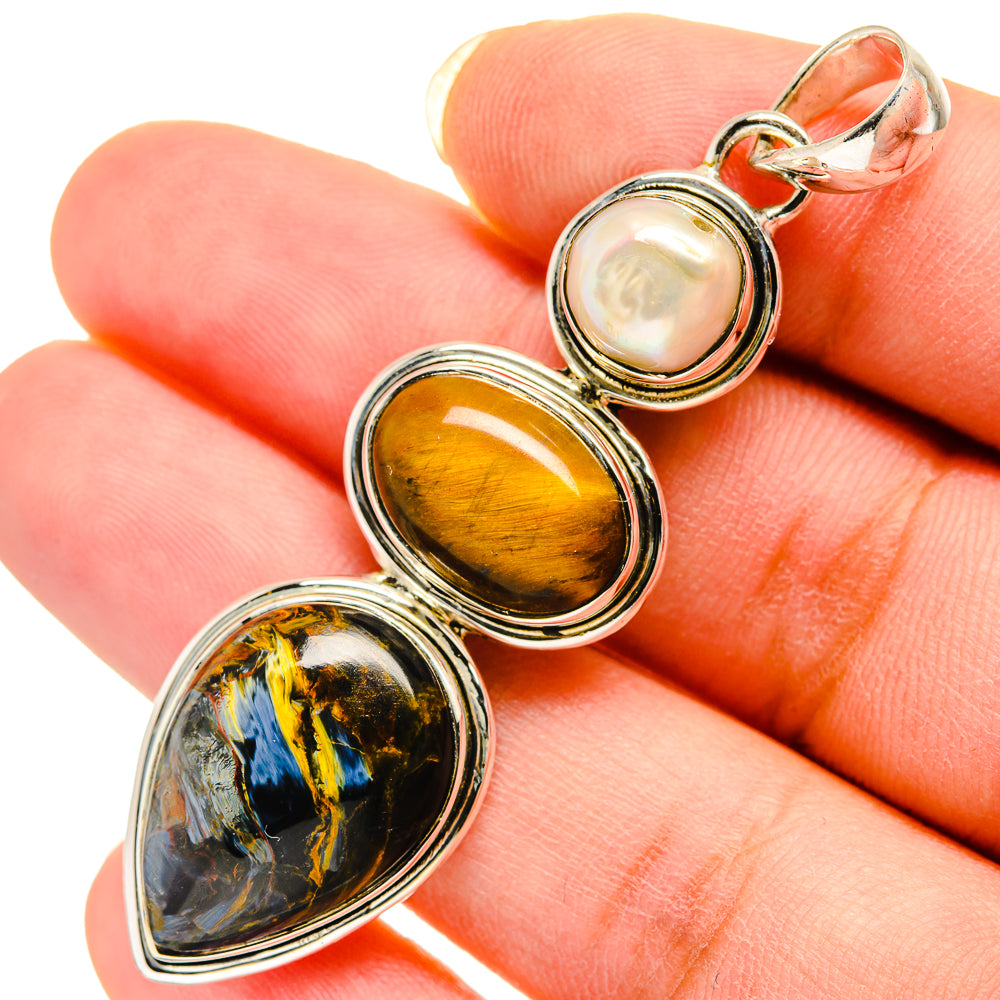 Pietersite Pendants handcrafted by Anasilvercos - PD12357