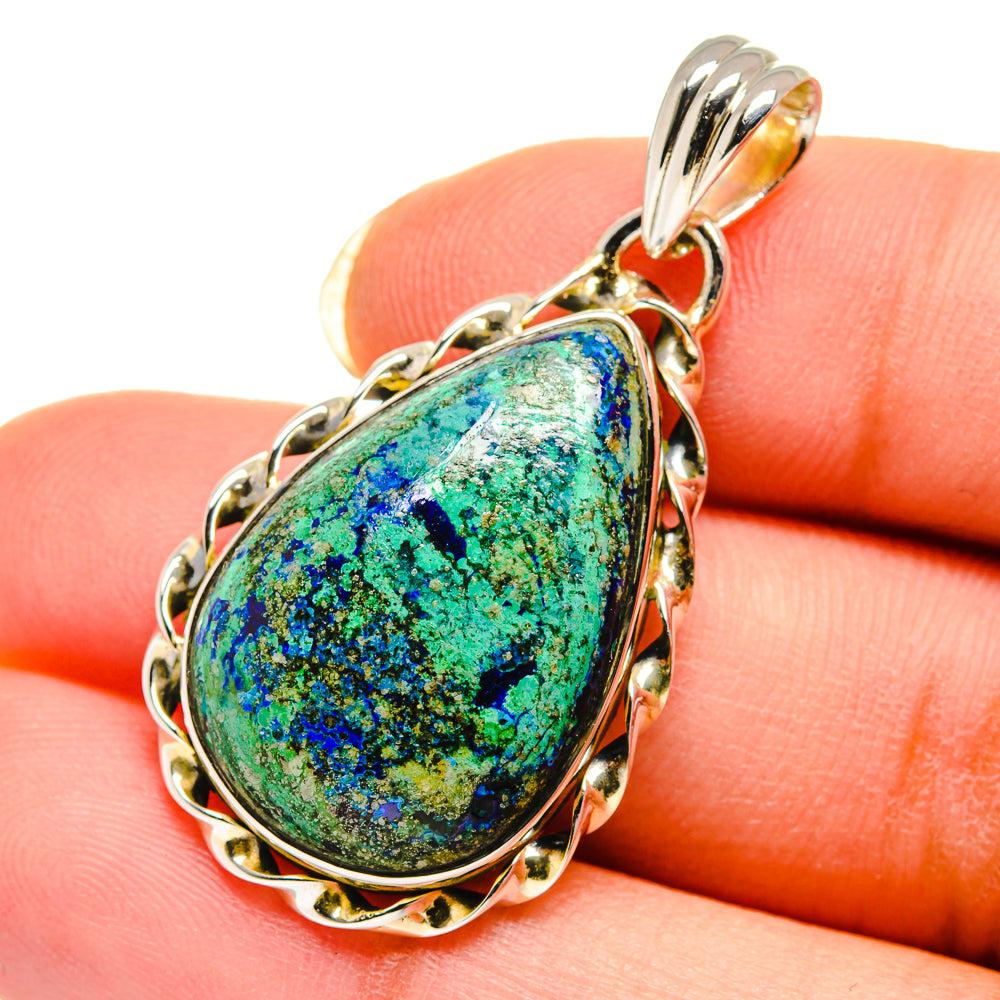 Chrysocolla Pendants handcrafted by Anasilvercos - PD12360
