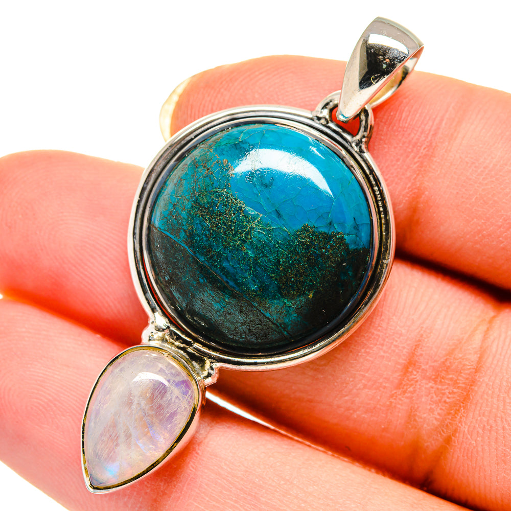 Chrysocolla Pendants handcrafted by Anasilvercos - PD12363
