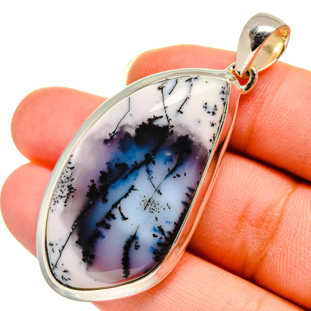Dendritic Opal Pendants handcrafted by Anasilvercos - PD12365
