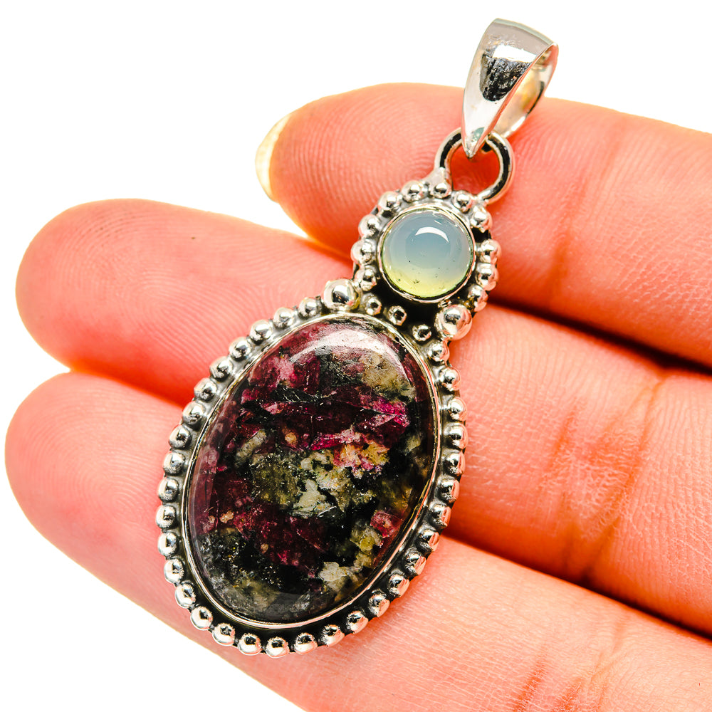 Russian Eudialyte Pendants handcrafted by Anasilvercos - PD12374