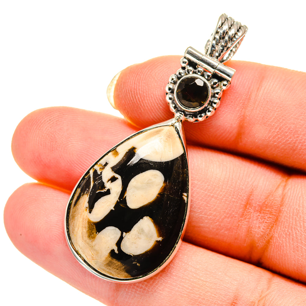 Peanut Wood Jasper Pendants handcrafted by Anasilvercos - PD12376