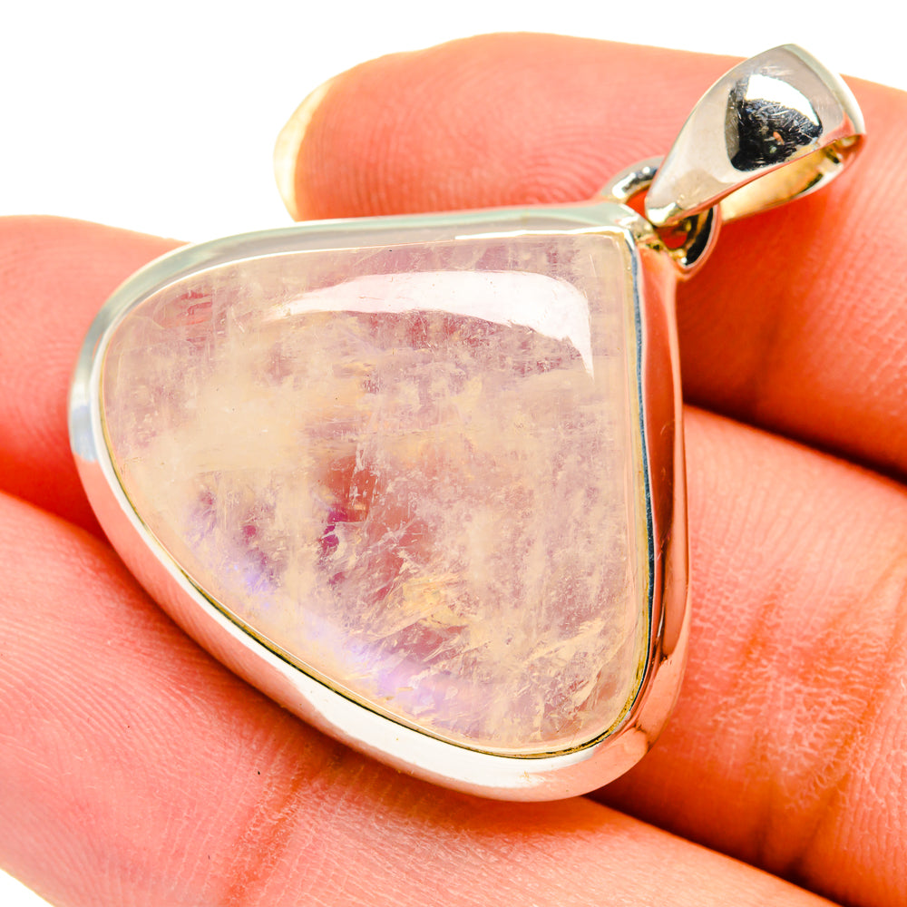 Rainbow Moonstone Pendants handcrafted by Anasilvercos - PD12379