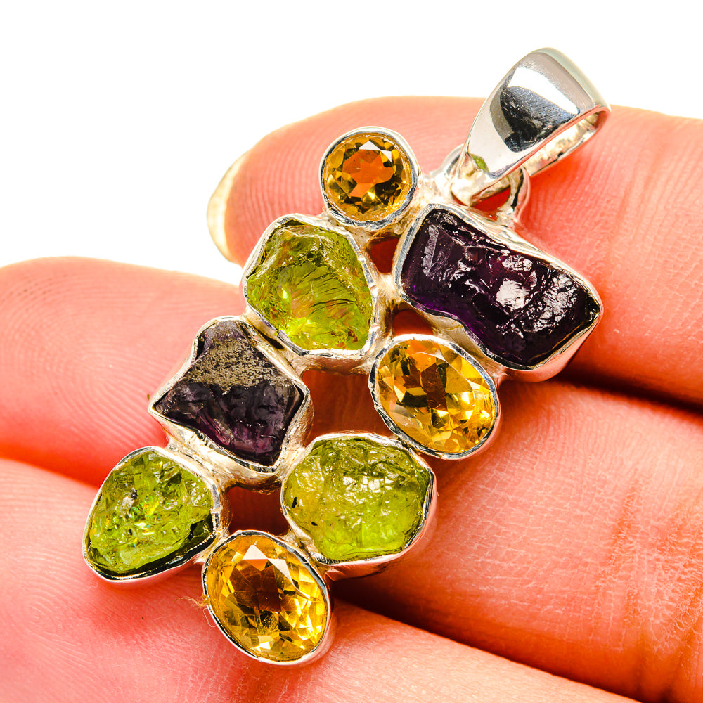 Amethyst Pendants handcrafted by Anasilvercos - PD12381