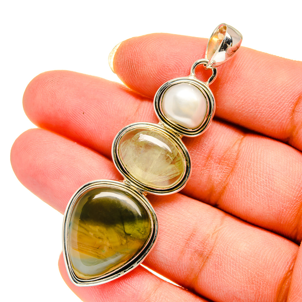 Willow Creek Jasper Pendants handcrafted by Anasilvercos - PD12384