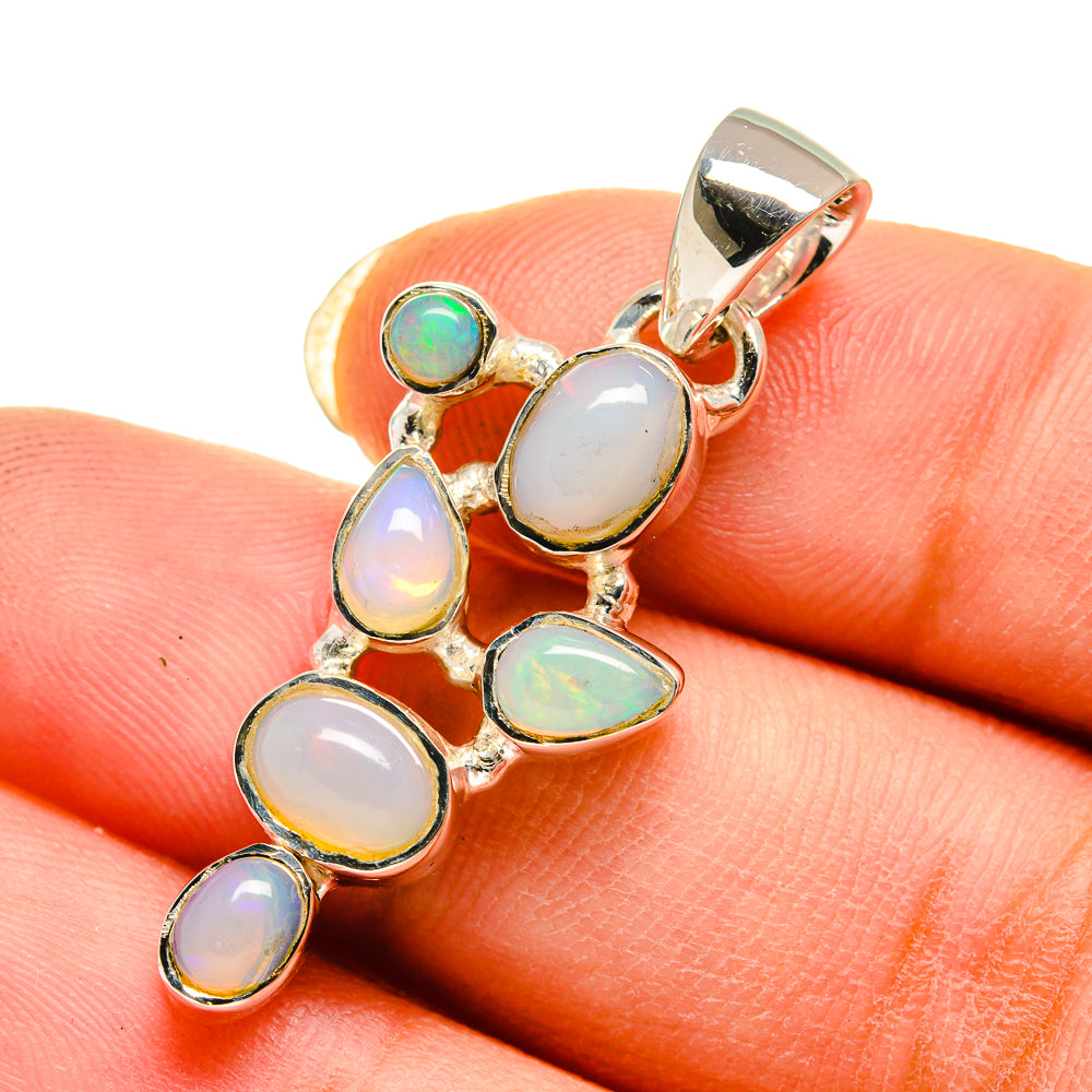 Ethiopian Opal Pendants handcrafted by Anasilvercos - PD12403