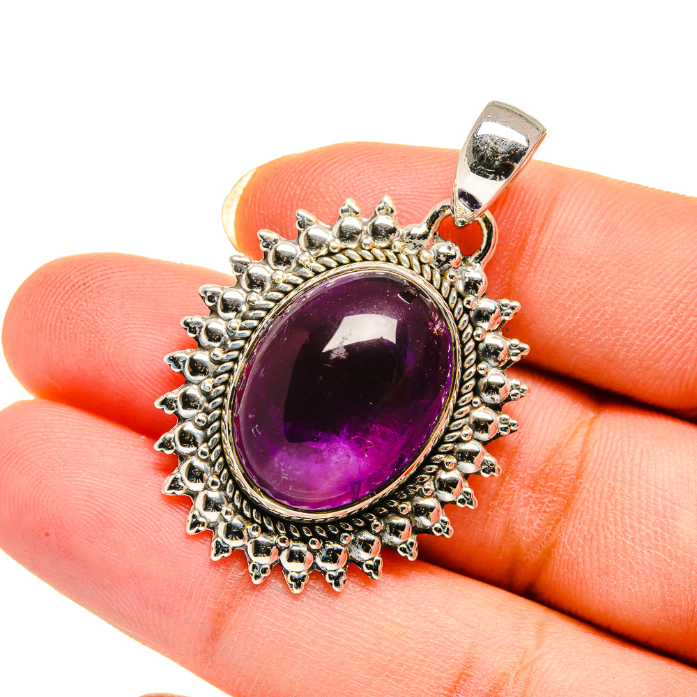 Amethyst Pendants handcrafted by Anasilvercos - PD12409