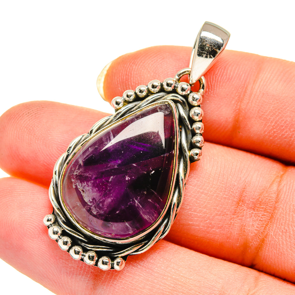 Amethyst Pendants handcrafted by Anasilvercos - PD12411