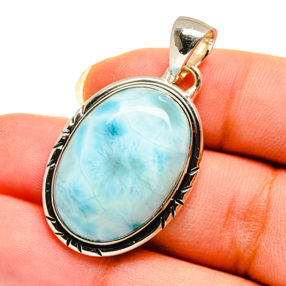 Larimar Pendants handcrafted by Anasilvercos - PD12412