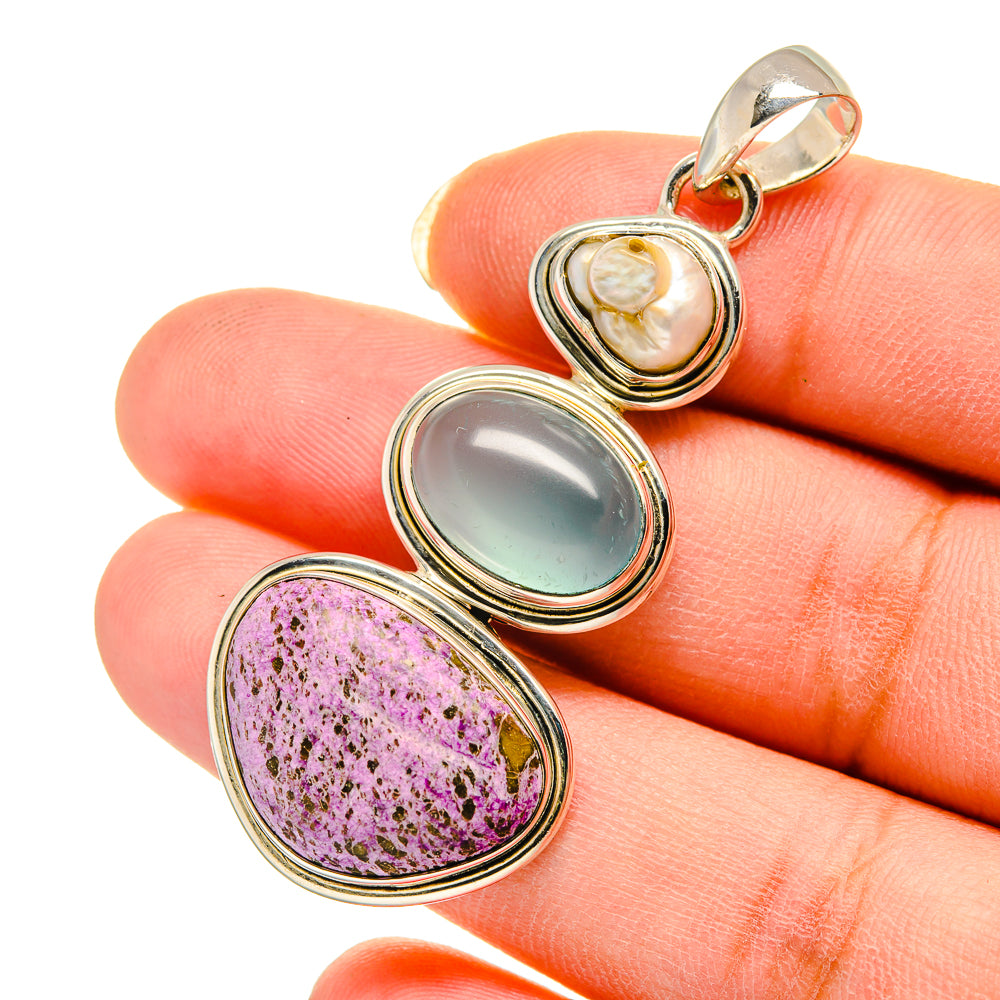 Stichtite Pendants handcrafted by Anasilvercos - PD12415