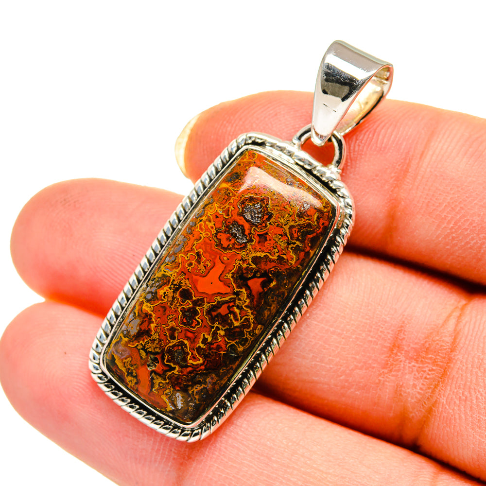 Moroccan Agate Pendants handcrafted by Anasilvercos - PD12418