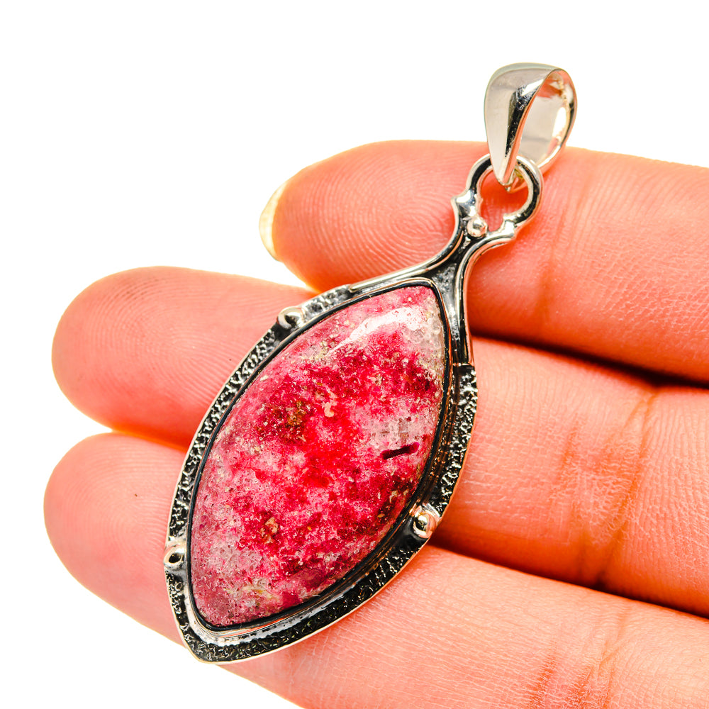 Thulite Pendants handcrafted by Anasilvercos - PD12424