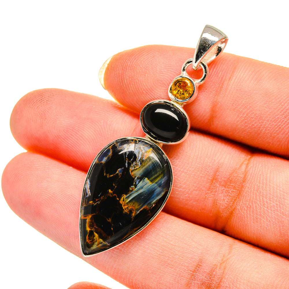 Pietersite Pendants handcrafted by Anasilvercos - PD12435
