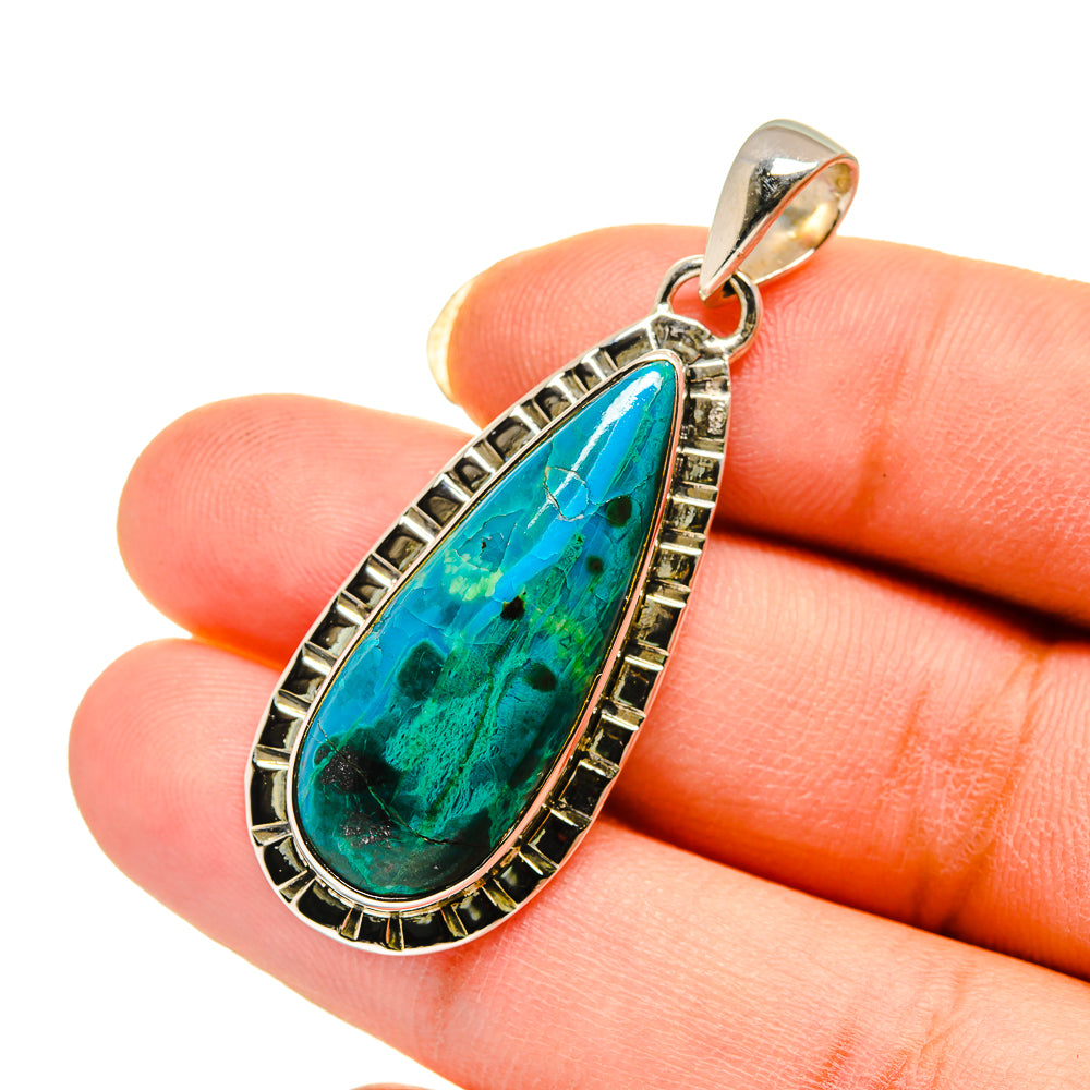 Chrysocolla Pendants handcrafted by Anasilvercos - PD12450