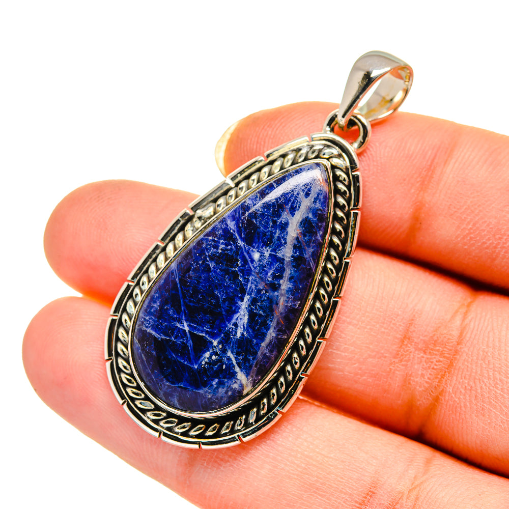 Sodalite Pendants handcrafted by Anasilvercos - PD12458