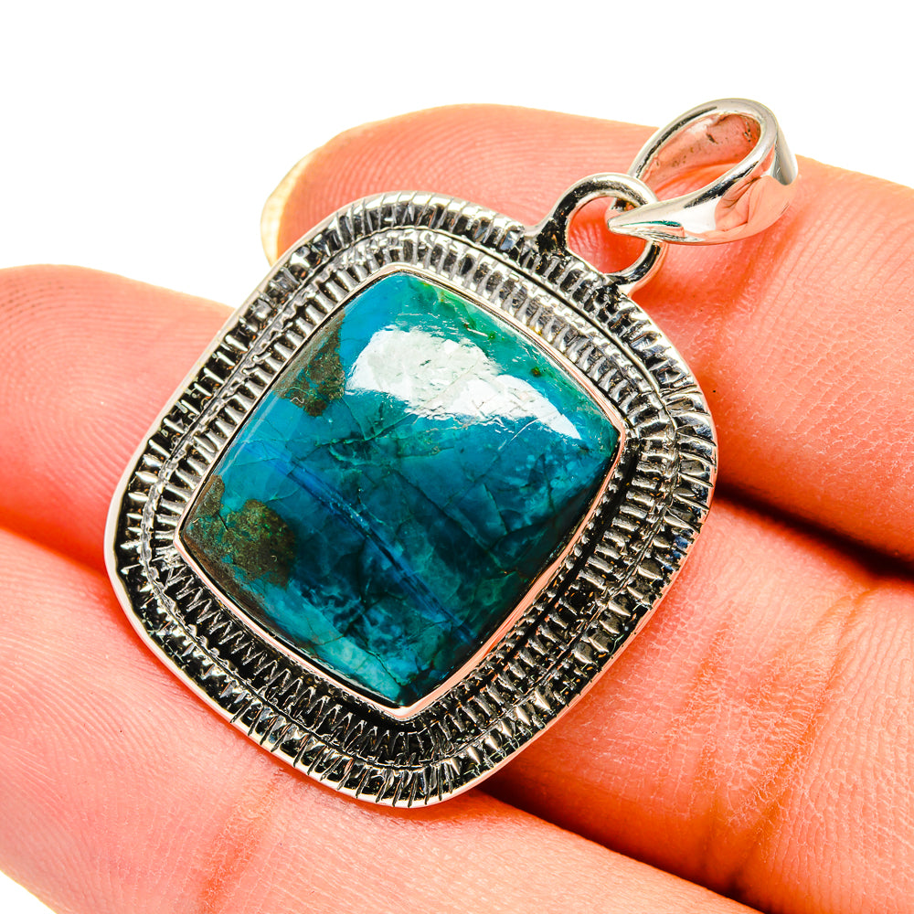 Chrysocolla Pendants handcrafted by Anasilvercos - PD12461