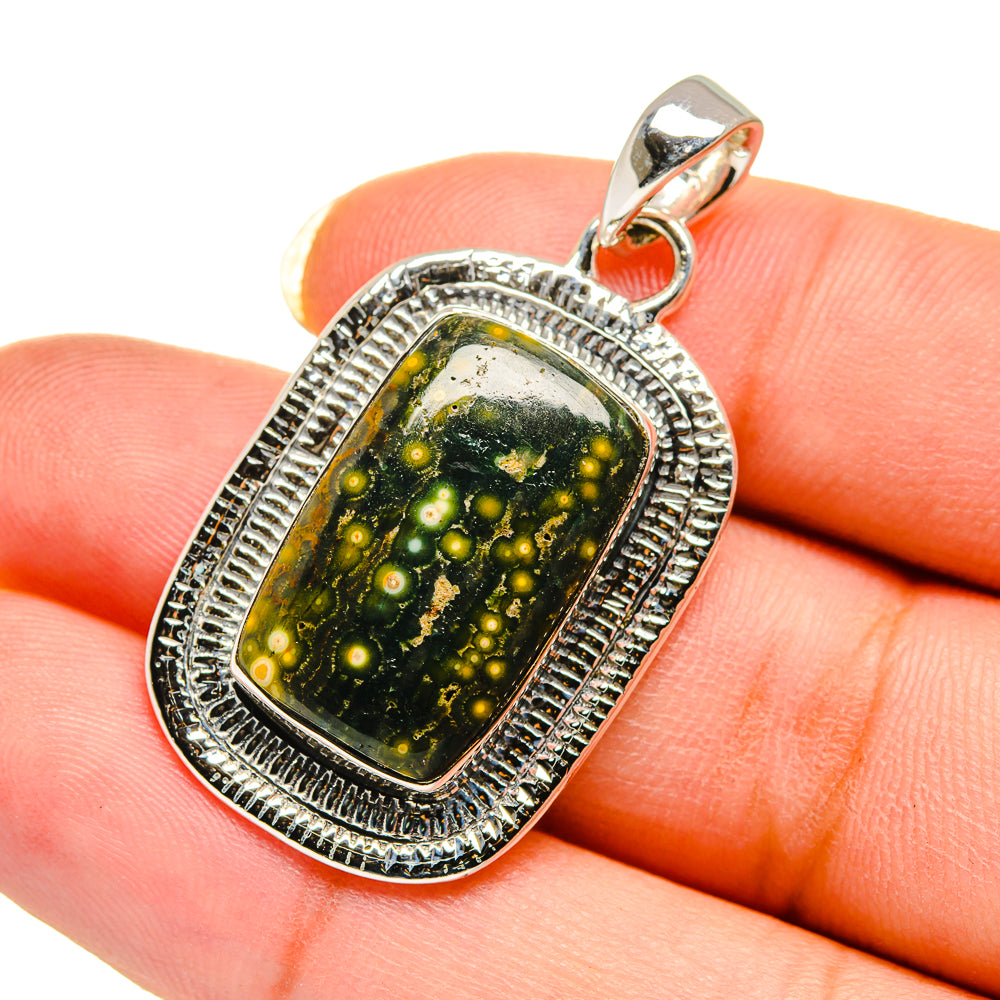Ocean Jasper Pendants handcrafted by Anasilvercos - PD12472