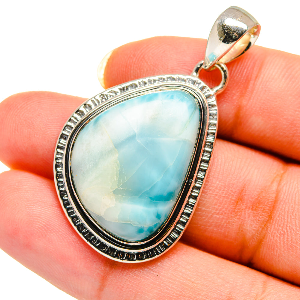 Larimar Pendants handcrafted by Anasilvercos - PD12473
