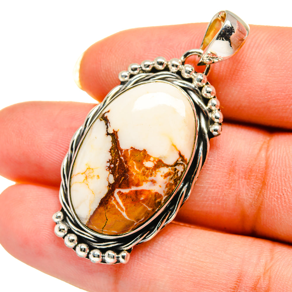 Peanut Wood Jasper Pendants handcrafted by Anasilvercos - PD12477