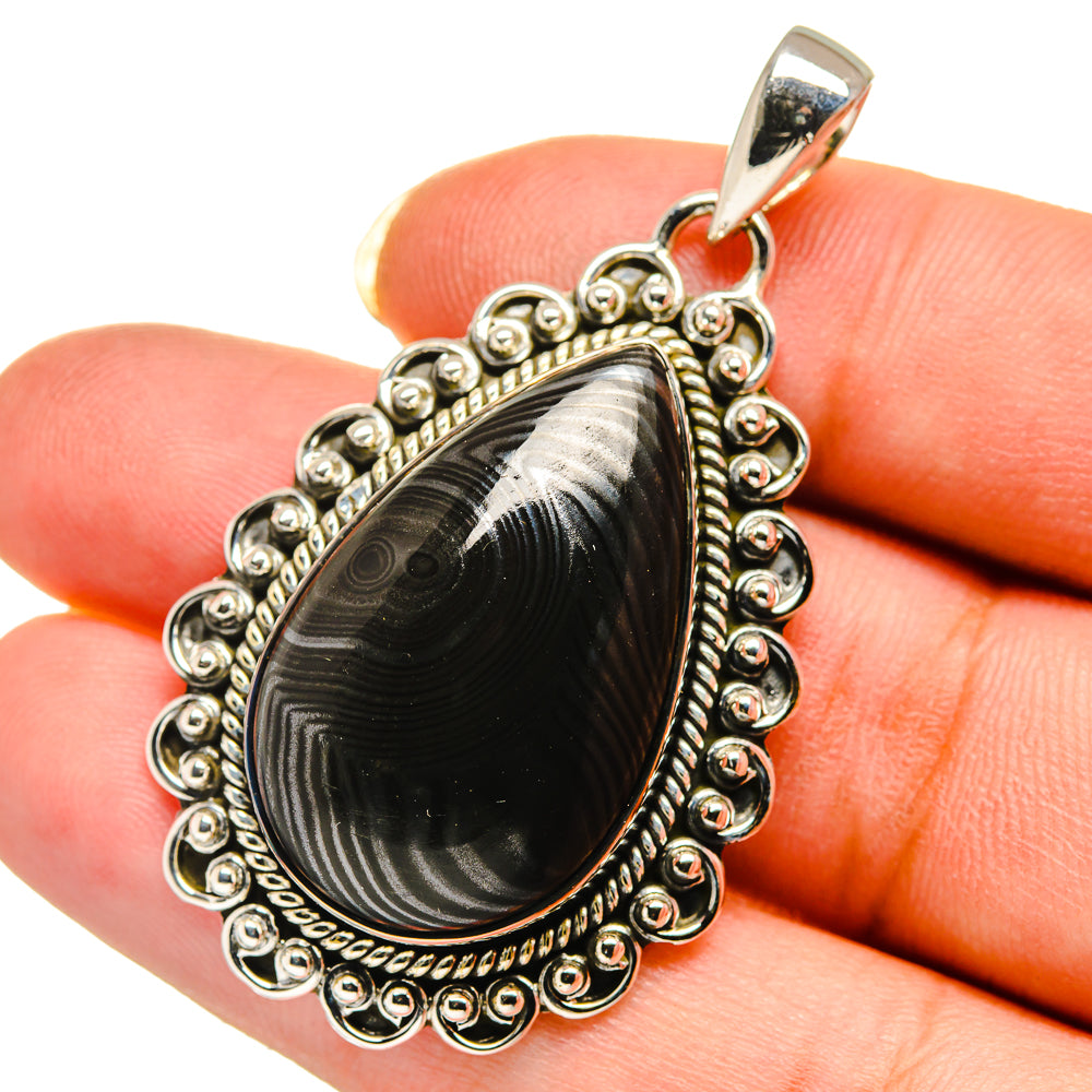 Psilomelane Pendants handcrafted by Anasilvercos - PD12514