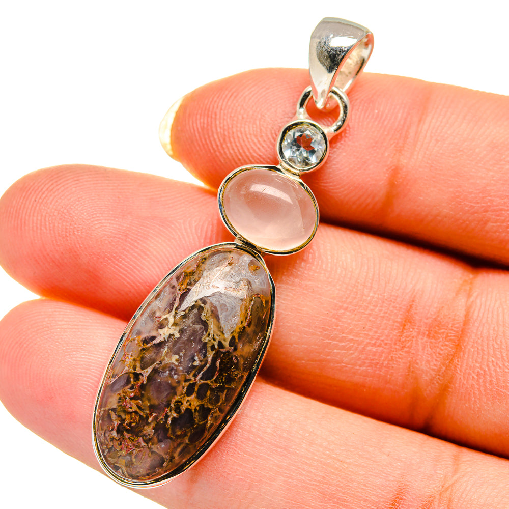 Ocean Jasper Pendants handcrafted by Anasilvercos - PD12520