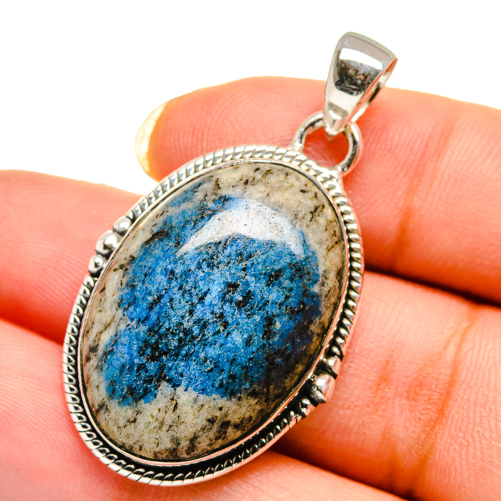 K2 Blue Azurite Pendants handcrafted by Anasilvercos - PD12560