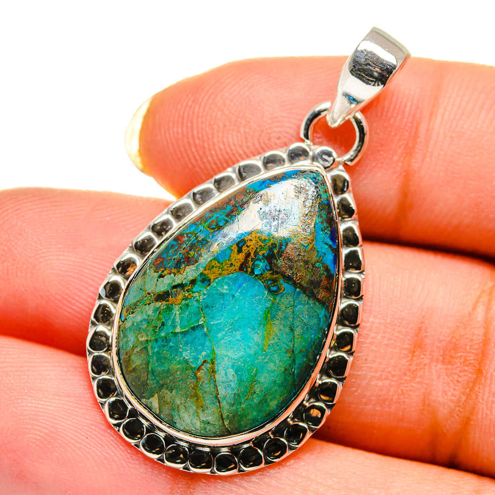 Chrysocolla Pendants handcrafted by Anasilvercos - PD12562