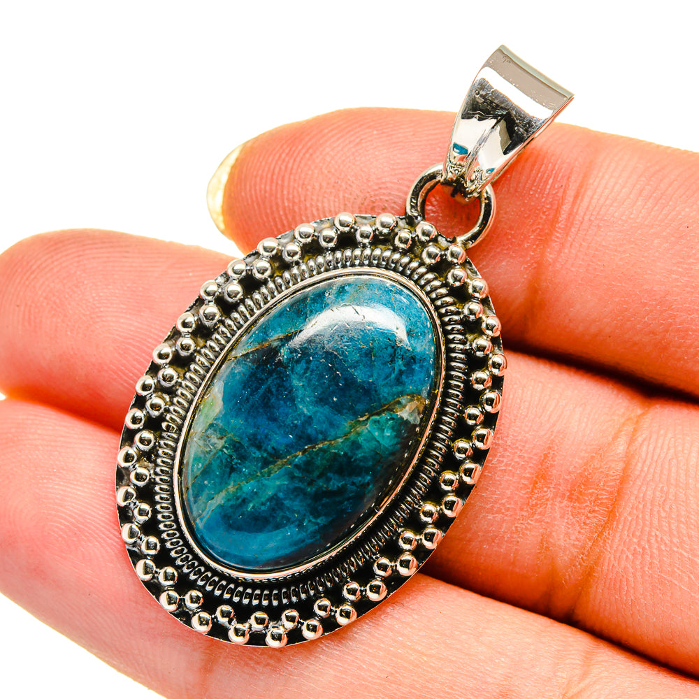 Chrysocolla Pendants handcrafted by Anasilvercos - PD12563