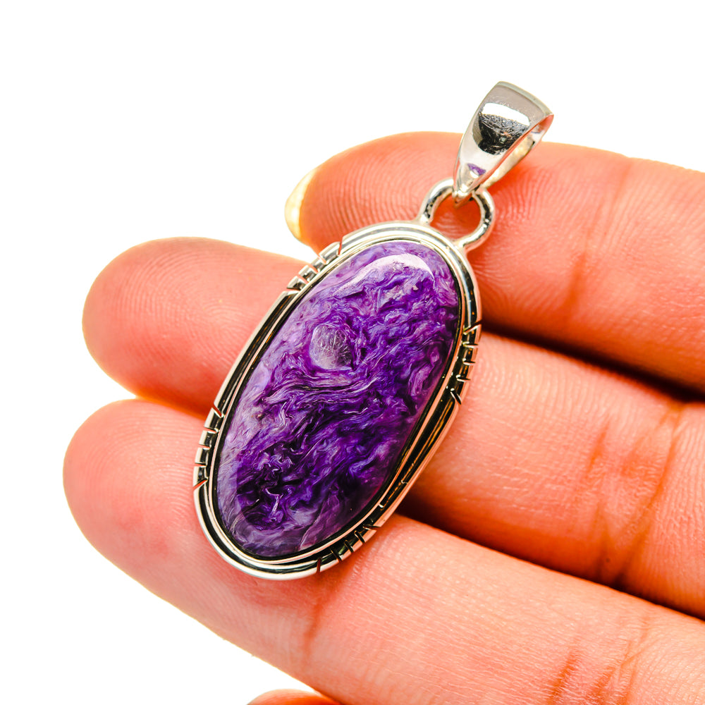 Charoite Pendants handcrafted by Anasilvercos - PD12569
