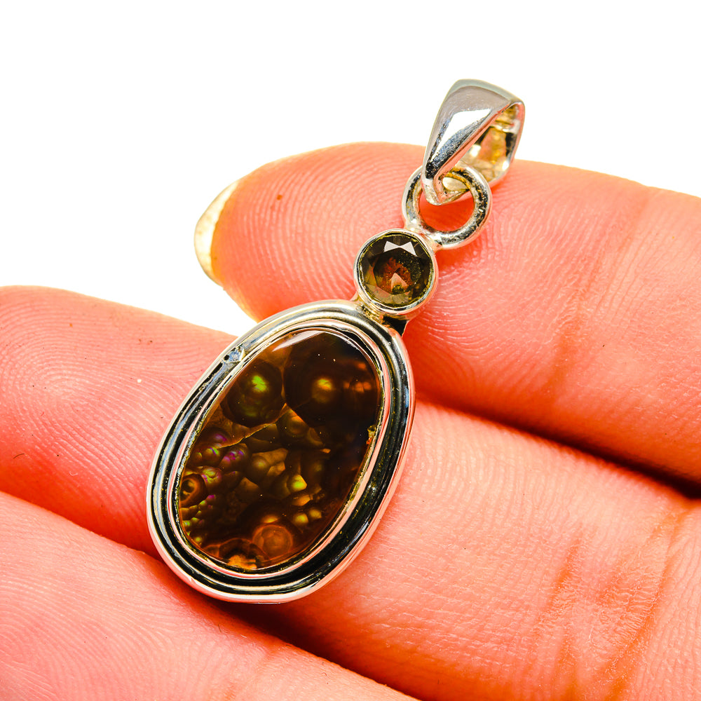 Mexican Fire Agate Pendants handcrafted by Anasilvercos - PD12602