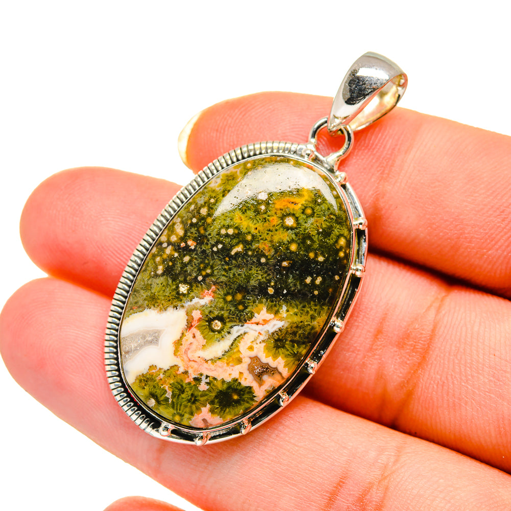 Ocean Jasper Pendants handcrafted by Anasilvercos - PD12603