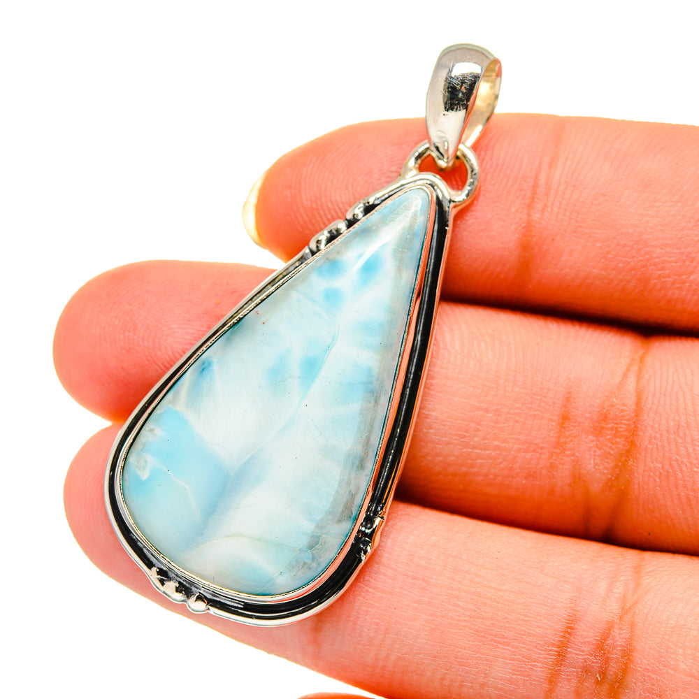 Larimar Pendants handcrafted by Anasilvercos - PD12608