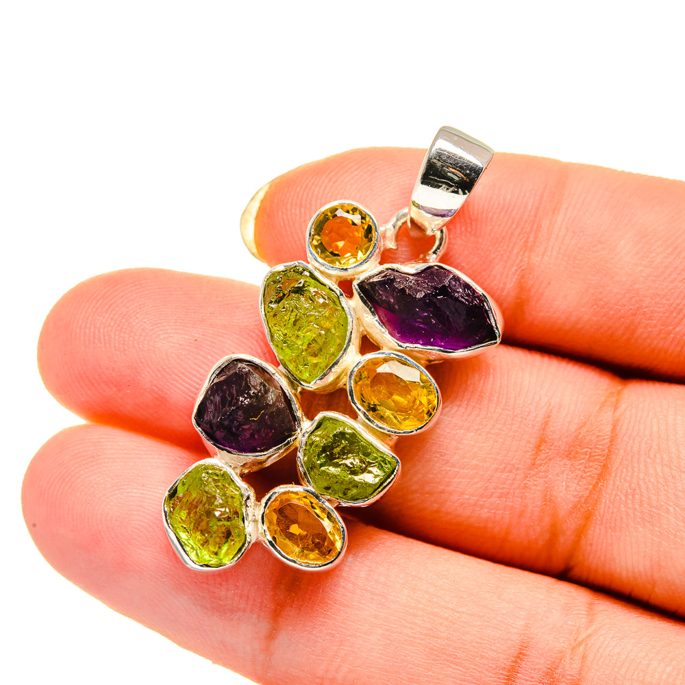Amethyst Pendants handcrafted by Anasilvercos - PD12617