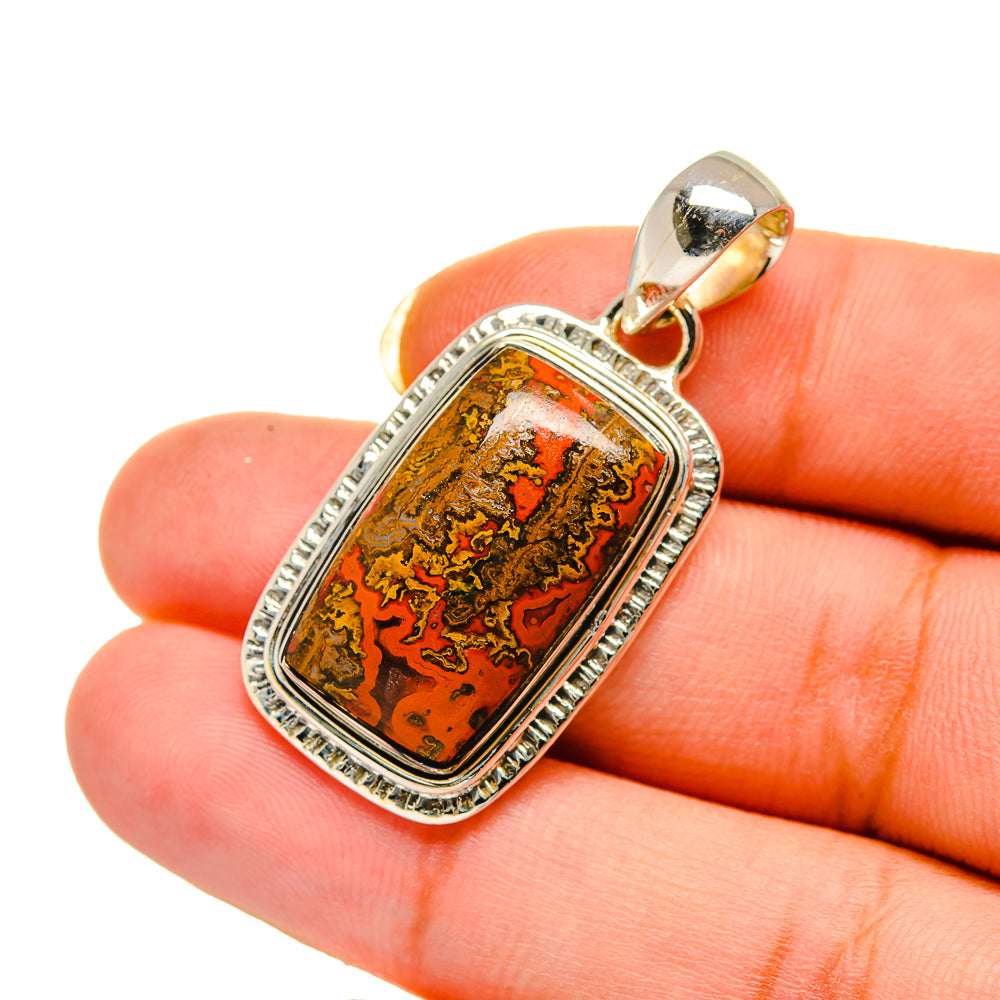 Moroccan Agate Pendants handcrafted by Anasilvercos - PD12631