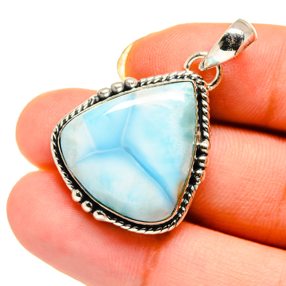 Larimar Pendants handcrafted by Anasilvercos - PD12634