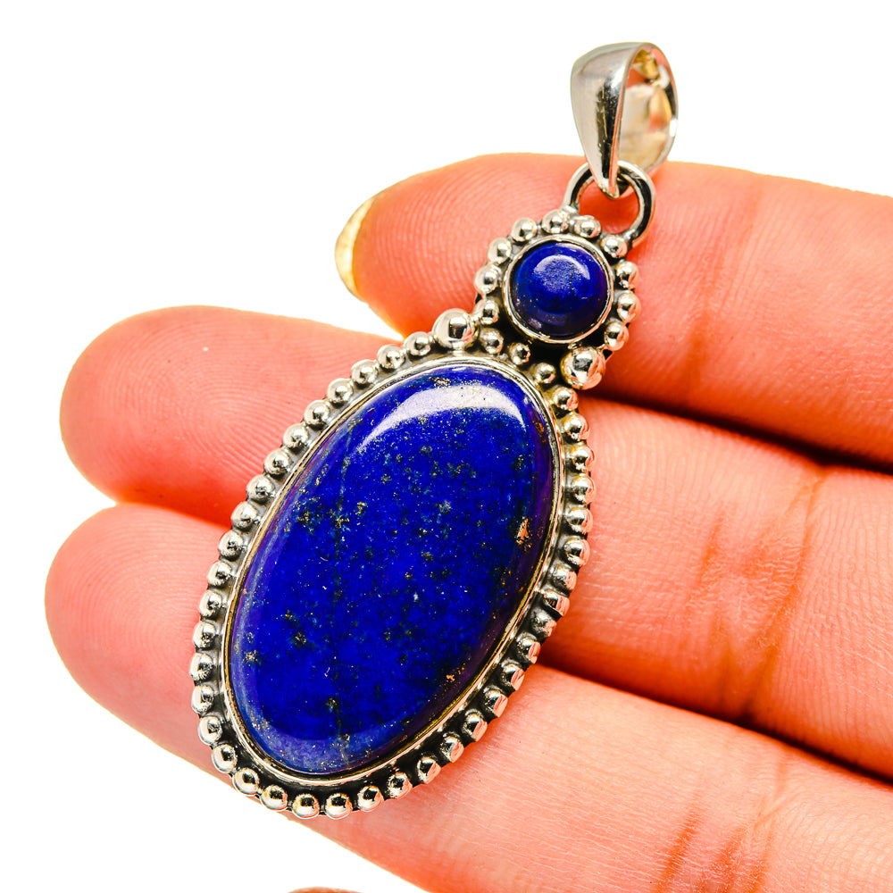 Lapis Lazuli Pendants handcrafted by Anasilvercos - PD12642