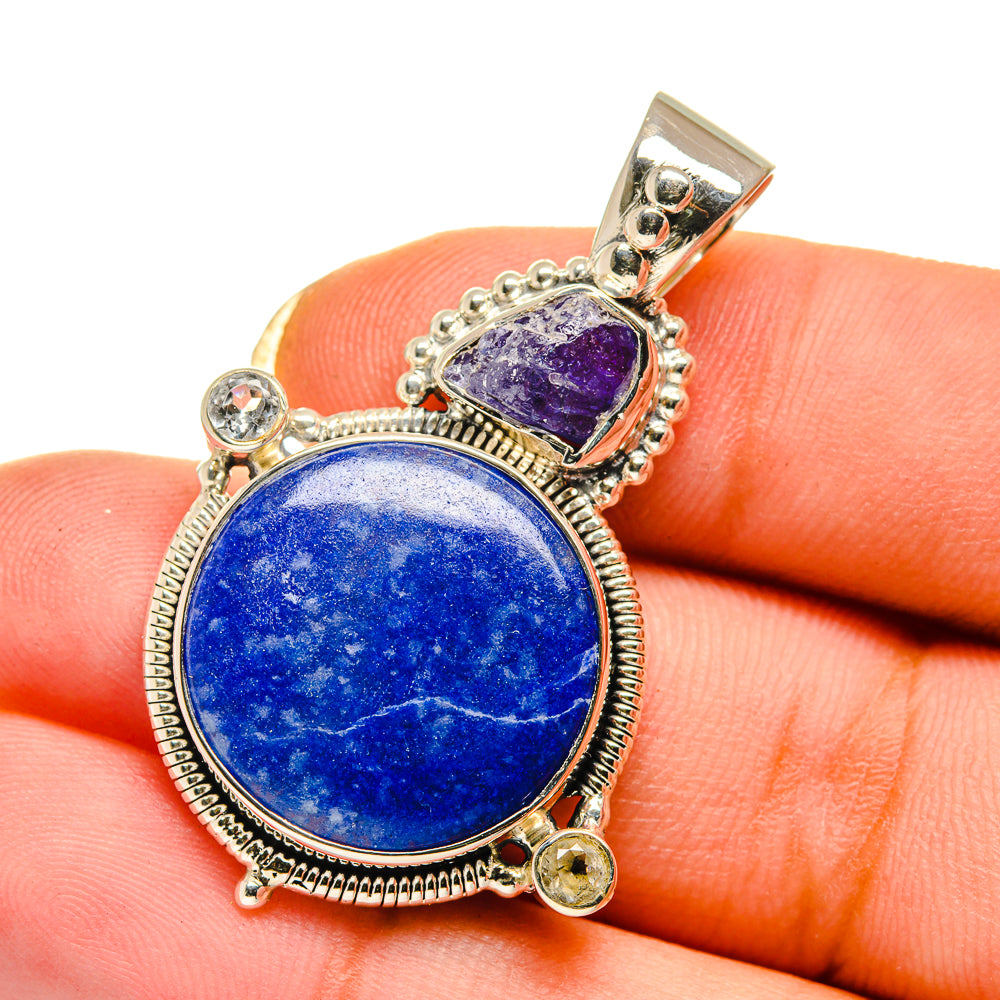 Sodalite Pendants handcrafted by Anasilvercos - PD12643