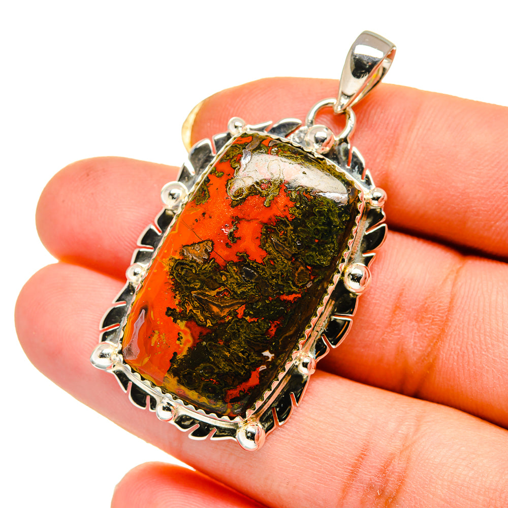 Moroccan Agate Pendants handcrafted by Anasilvercos - PD12665